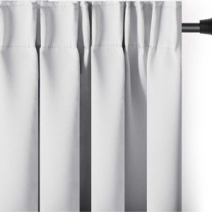 Bílý zatemňovací termo závěs 140x270 cm Pleat – Restilo