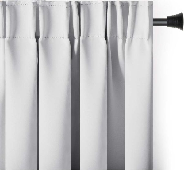 Bílý zatemňovací termo závěs 140x270 cm Pleat – Restilo