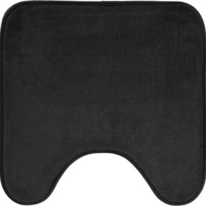Černá WC koupelnová předložka 45x45 cm Vitamine – douceur d'intérieur