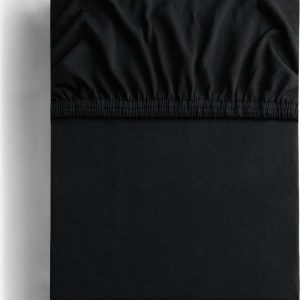 Černé napínací prostěradlo jersey 180x200 cm Amber – Restilo