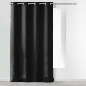Černý závěs z mikrovlákna 140x280 cm Absolu – douceur d'intérieur