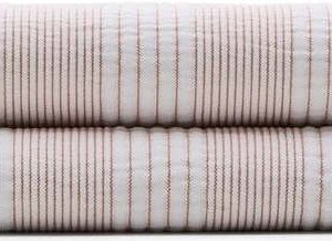 Červený/bílý bavlněný prošívaný přehoz 240x260 cm Macie – Kave Home