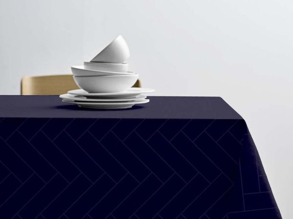 Damaškový ubrus ø 180 cm Tiles Damask – Södahl