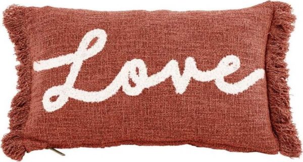 Dekorační polštář 50x30 cm Cotton Slub Love - Tiseco Home Studio