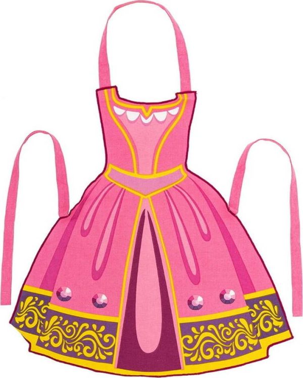 Dětská zástěra z recyklované bavlny Princess - Tiseco Home Studio