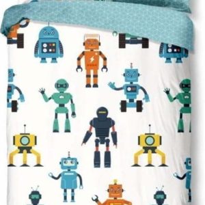 Dětské bavlněné povlečení Good Morning Robots