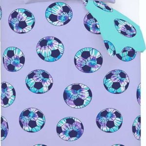 Dětské povlečení na jednolůžko 135x200 cm Tie Dye Football – Catherine Lansfield