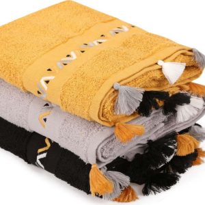 Froté bavlněné ručníky v sadě 3 ks 50x90 cm Asorti – Foutastic