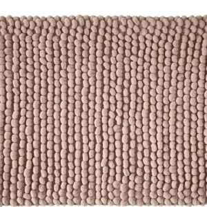Hnědá koupelnová předložka 50x80 cm Aspen Bobble – Bianca
