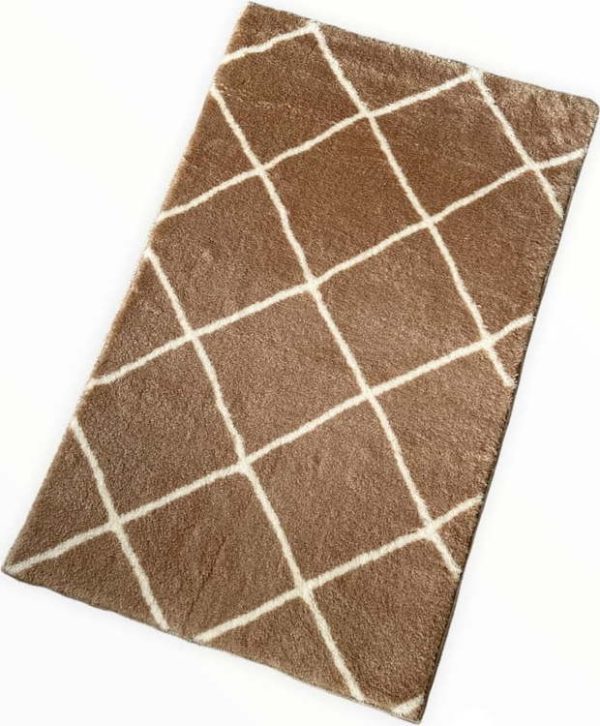 Hnědá koupelnová předložka 50x80 cm Diamond – Mila Home