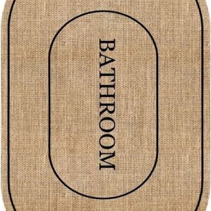 Hnědá koupelnová předložka 60x90 cm Jute Look – Mila Home
