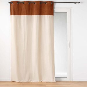 Hnědo-béžový závěs 140x240 cm Tessa – douceur d'intérieur