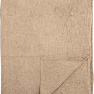 Hnědý přehoz s příměsí lnu 150x200 cm Terni – Bloomingville