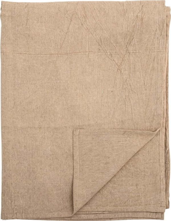 Hnědý přehoz s příměsí lnu 150x200 cm Terni – Bloomingville