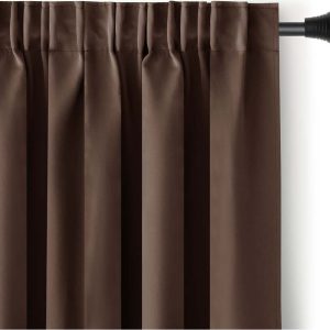 Hnědý zatemňovací termo závěs 140x270 cm Pleat – Restilo