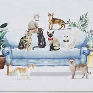 Korkové prostírání 4 ks 21.5x29 cm Curious Cats - Cooksmart ®
