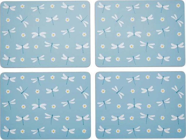Korkovo-papírové prostírání 4 ks 21.5x29 cm English Meadow – Cooksmart ®