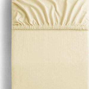 Krémové napínací prostěradlo jersey 240x200 cm Amber – Restilo