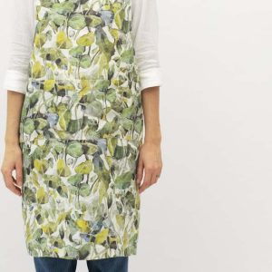 Lněná zástěra Khaki – Linen Tales