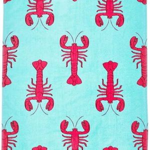 Modrá bavlněná plážová osuška 76x160 cm Lobster – Catherine Lansfield