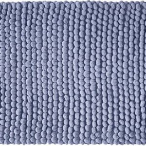 Modrá koupelnová předložka 50x120 cm Aspen Bobble – Bianca