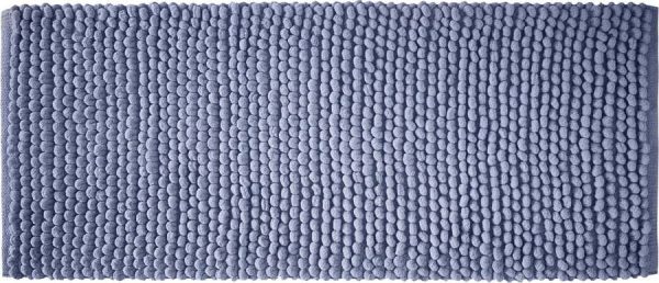 Modrá koupelnová předložka 50x120 cm Aspen Bobble – Bianca