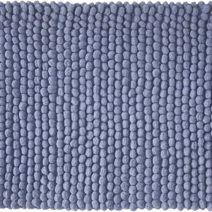 Modrá koupelnová předložka 50x80 cm Aspen Bobble – Bianca