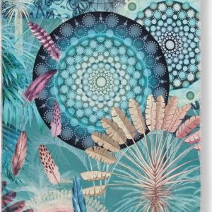 Modrá rychleschnoucí plážová osuška 50x100 cm – HIP