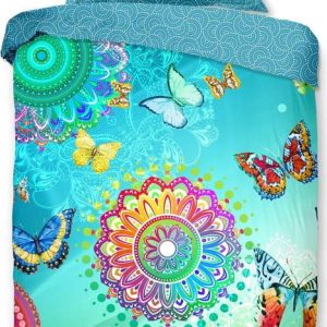 Modré bavlněné povlečení na jednolůžko 140x200 cm Mystic – HIP