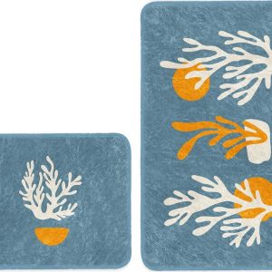 Modré koupelnové předložky v sadě 2 ks 60x100 cm – Mila Home