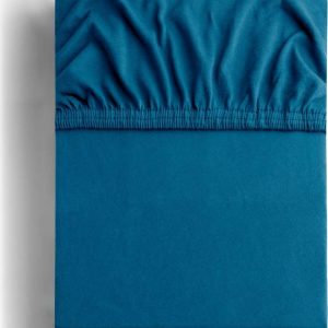 Napínací prostěradlo jersey v petrolejové barvě 140x200 cm Amber – Restilo