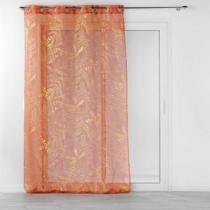 Oranžová voálová záclona 140x280 cm Belflor – douceur d'intérieur