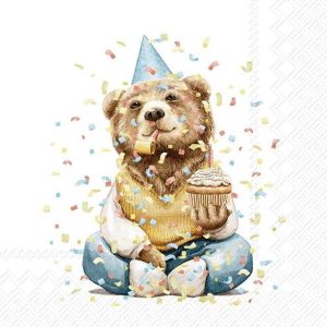 Papírové ubrousky v sadě 20 ks Happy Teddy - IHR