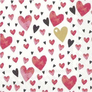 Papírové ubrousky v sadě 20 ks Love You - IHR