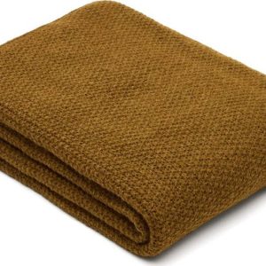 Pletená deka z vlny a směsi vláken 130x170 cm Melany – Kave Home