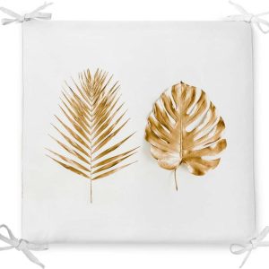 Podsedák s příměsí bavlny Minimalist Cushion Covers Golden Leaves