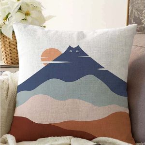 Povlak na polštář s příměsí bavlny Minimalist Cushion Covers Kitty Hill