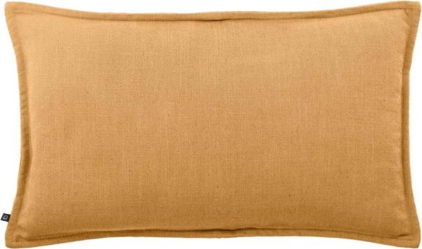 Povlak na polštář s příměsí lnu 50x30 cm Blok – Kave Home