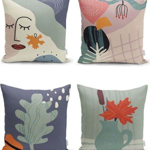 Povlaky na polštáře v sadě 4 ks 43x43 cm – Mila Home