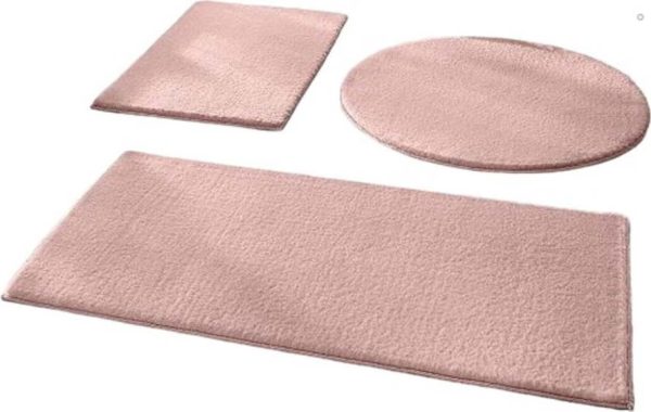 Růžové koupelnové předložky v sadě 3 ks 50x90 cm – Mila Home
