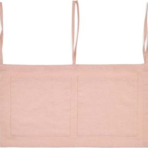 Růžový bavlněný kapsář na dětskou postýlku 45 cm Laily – Kave Home