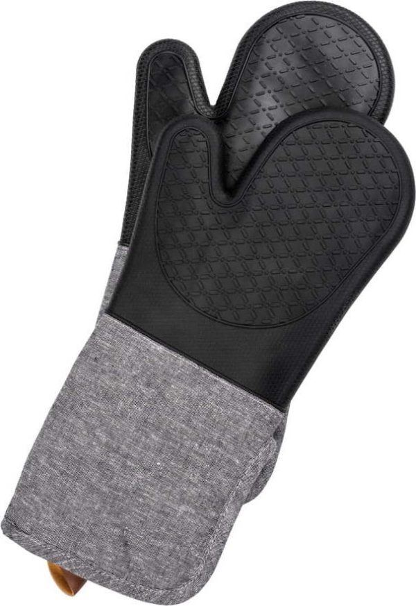Sada 2 kuchyňských chňapek Wenko Black Outdoor Kitchen Ada