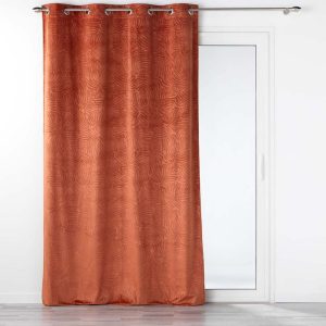Sametový závěs v cihlové barvě 140x240 cm Analia – douceur d'intérieur