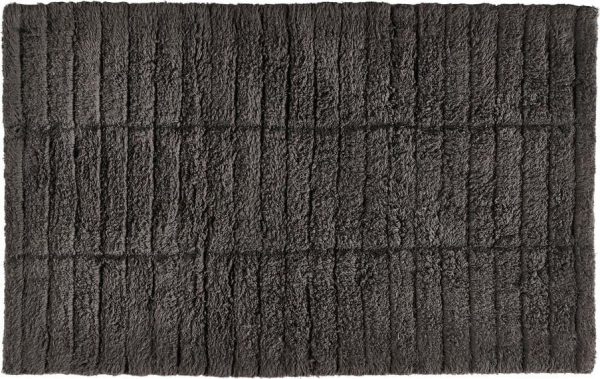 Šedá koupelnová předložka 80x50 cm Tiles - Zone