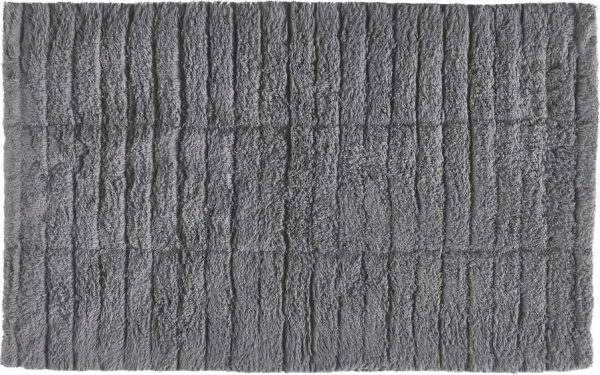 Šedá koupelnová předložka 80x50 cm Tiles - Zone