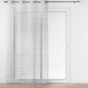Šedá voálová záclona 137x280 cm Farandole – douceur d'intérieur