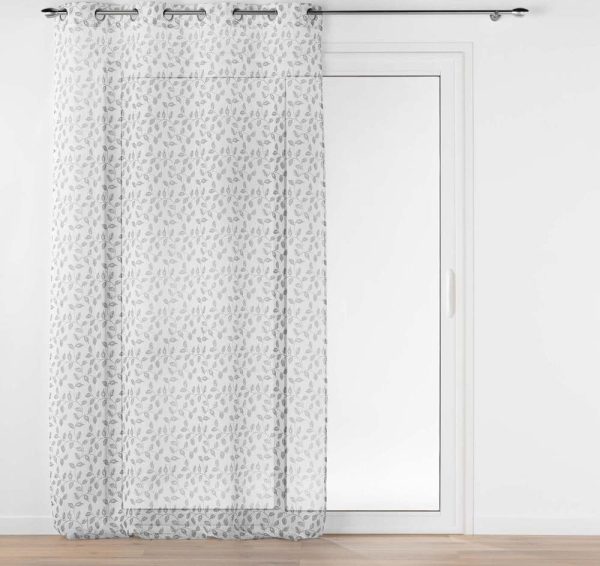 Šedá voálová záclona 137x280 cm Farandole – douceur d'intérieur