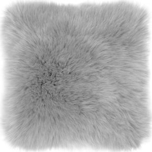 Šedý polštář Tiseco Home Studio Sheepskin