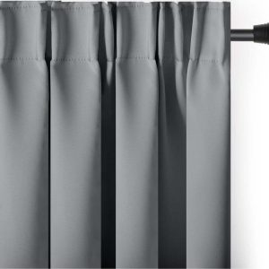 Šedý zatemňovací termo závěs 140x245 cm Pleat – Restilo