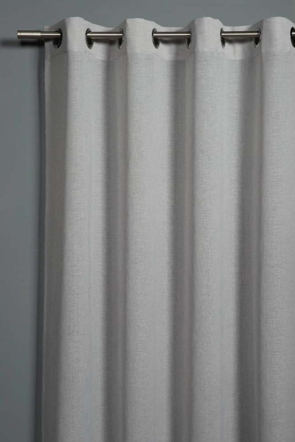 Šedý závěs 140x245 cm Len Uni – Sehlbach